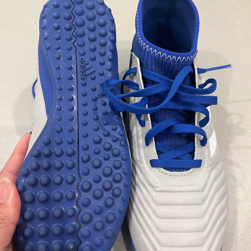 Women's size 5 1/2 indoor soccer shoes. Adidas predators. Worn about 10 times.